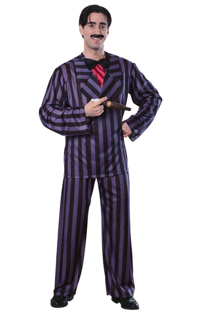 Gomez Addams Deluxe Costume Adult Mens Purple Addam's Family_1 rub-15717STD