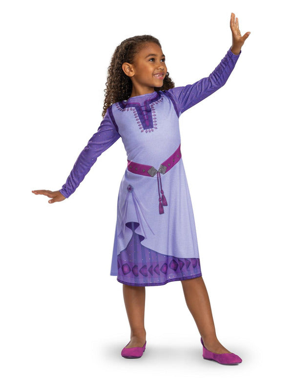 Disney Wish Asha Basic Costume Purple Dress