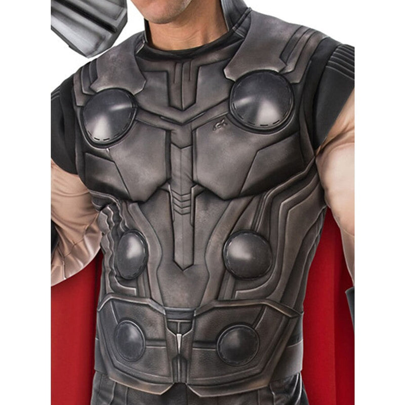 Thor Mens Deluxe Muscle Costume Avengers Endgame 3 MAD Fancy Dress