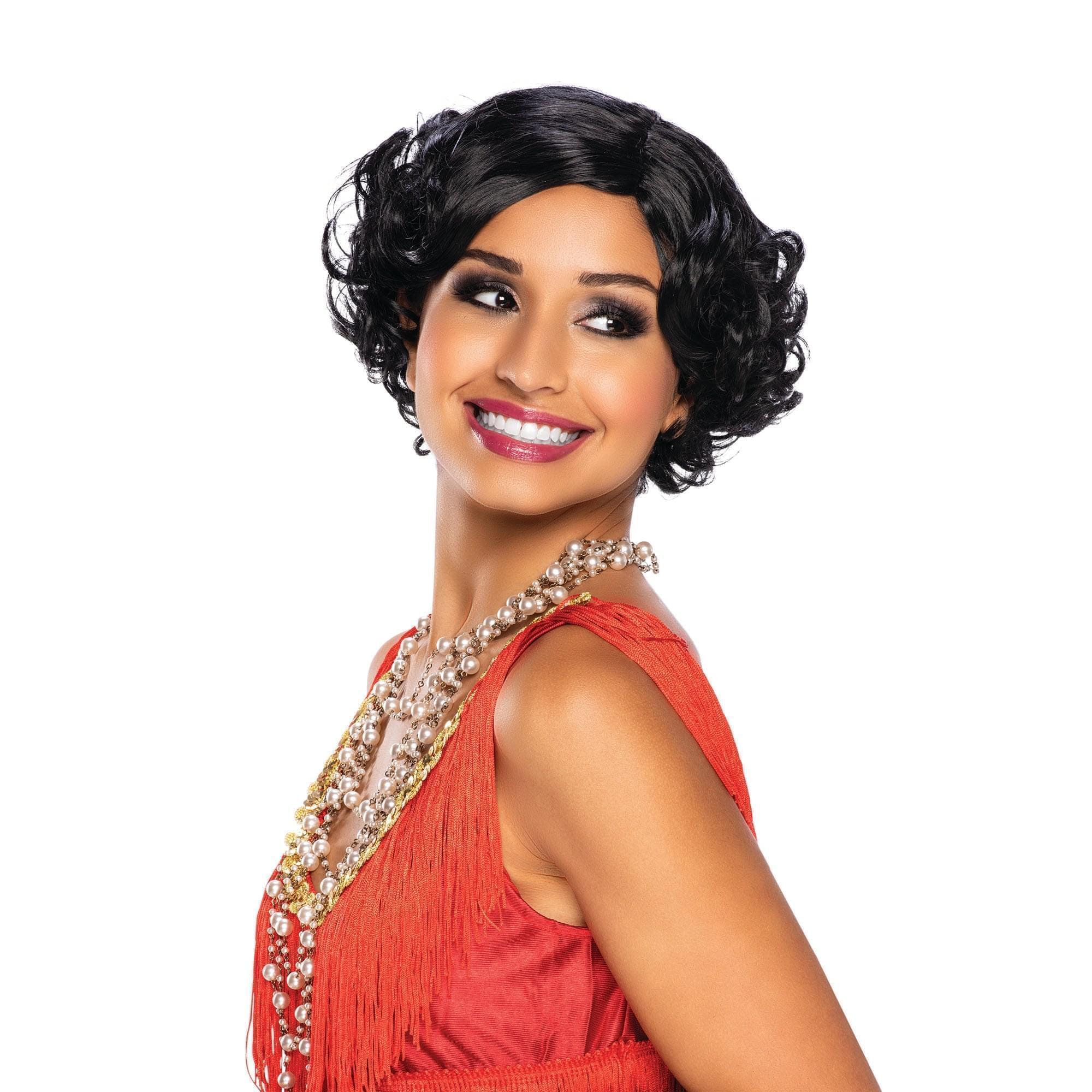 1920s Classic Black Wig Charleston Flapper Style – Mad Distribution ...