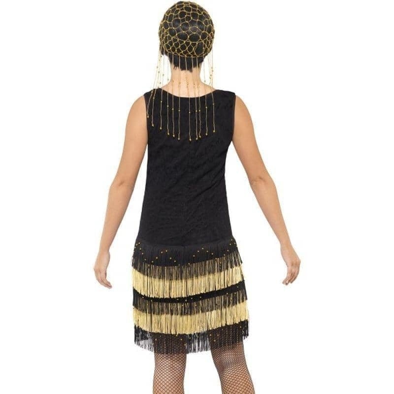 1920s Fringed Flapper Costume Adult Black_2