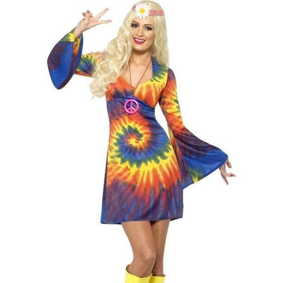 1960s Tie Dye Costume Adult Rainbow_1 sm-20741M