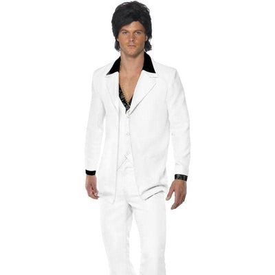 1970s White Disco Suit Adult Costume_1