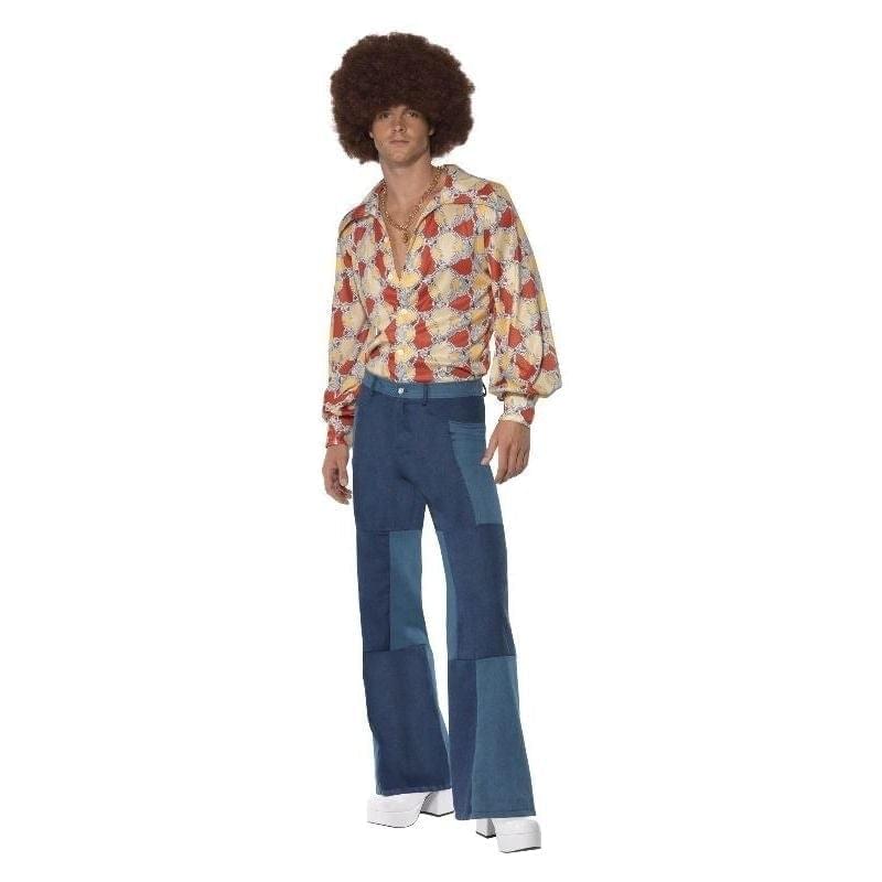 1970s Retro Mens Disco Costume Trousers Shirt