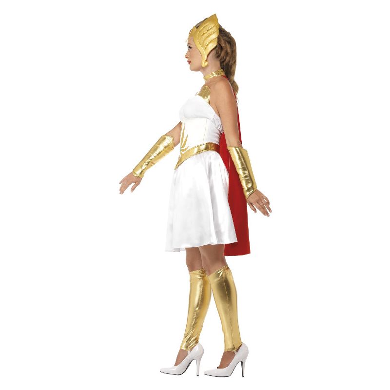 She-Ra Latex Costume White Adult 3