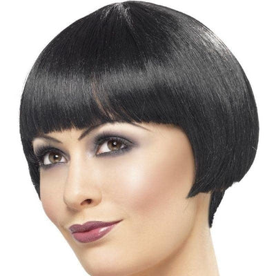 20s Flapper Bob Wig Adult Black_1