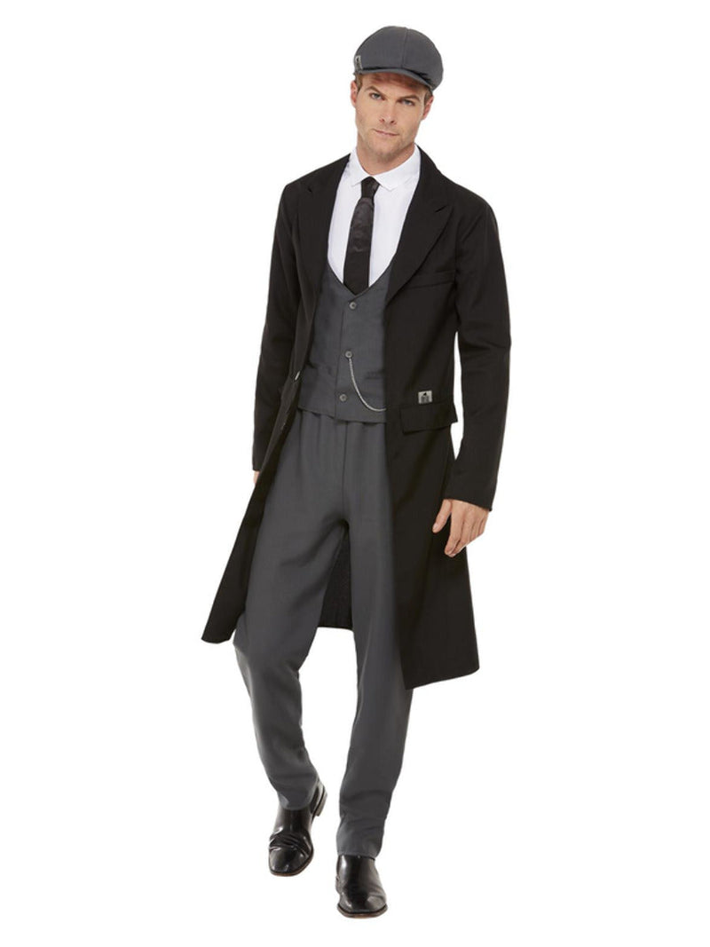 20s Gangster Costume Peaky Blinders Shelby Adult Black Grey_2