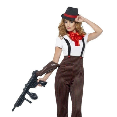 20s Glam Gangster Costume Adult Brown Red_1