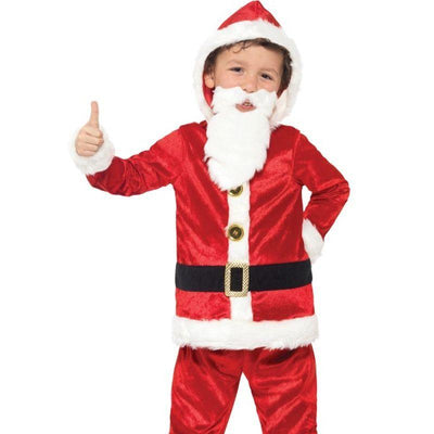 Jolly Santa Costume Kids Red White_1 sm-21812L