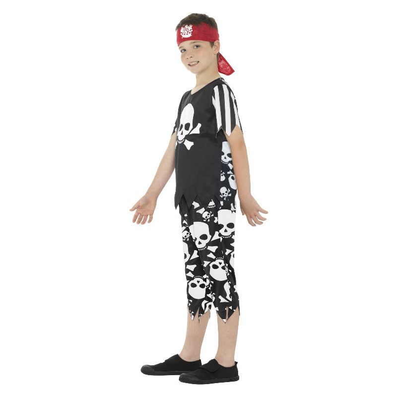Rotten Pirate Boy Costume Black & White Child 3