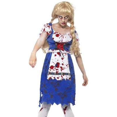 Zombie Bavarian Female Costume Adult Blue White Red_1 sm-24319M