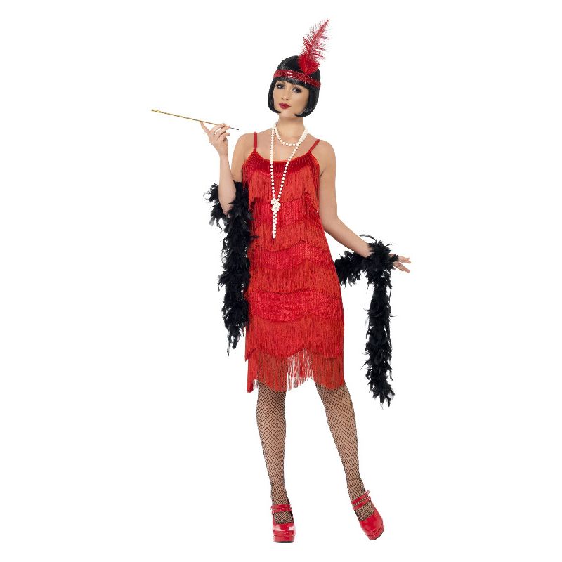 Flapper Shimmy Costume Red Adult_1 sm-26115L