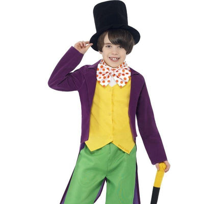 Roald Dahl Willy Wonka Costume Kids Green Yellow_1 sm-27141s