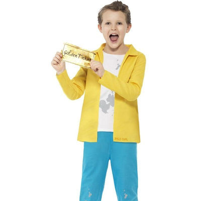 Roald Dahl Charlie Bucket Costume Kids Yellow_1 sm-27142s