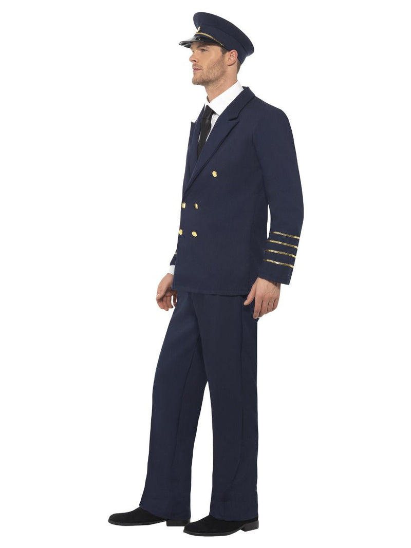 Pilot Costume Adult Navy Blue