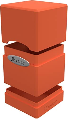 Ultra Pro E-15732 Satin Tower Deck Box-Pumpkin Orange