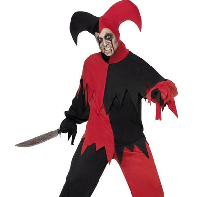 Dark Jester Costume Adult Red Black_1 sm-32707L
