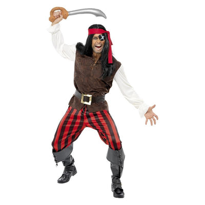 Pirate Ship Mate Costume Brown Adult 1