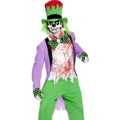 Bad Hatter Costume Adult Green Purple White_1 sm-32894L