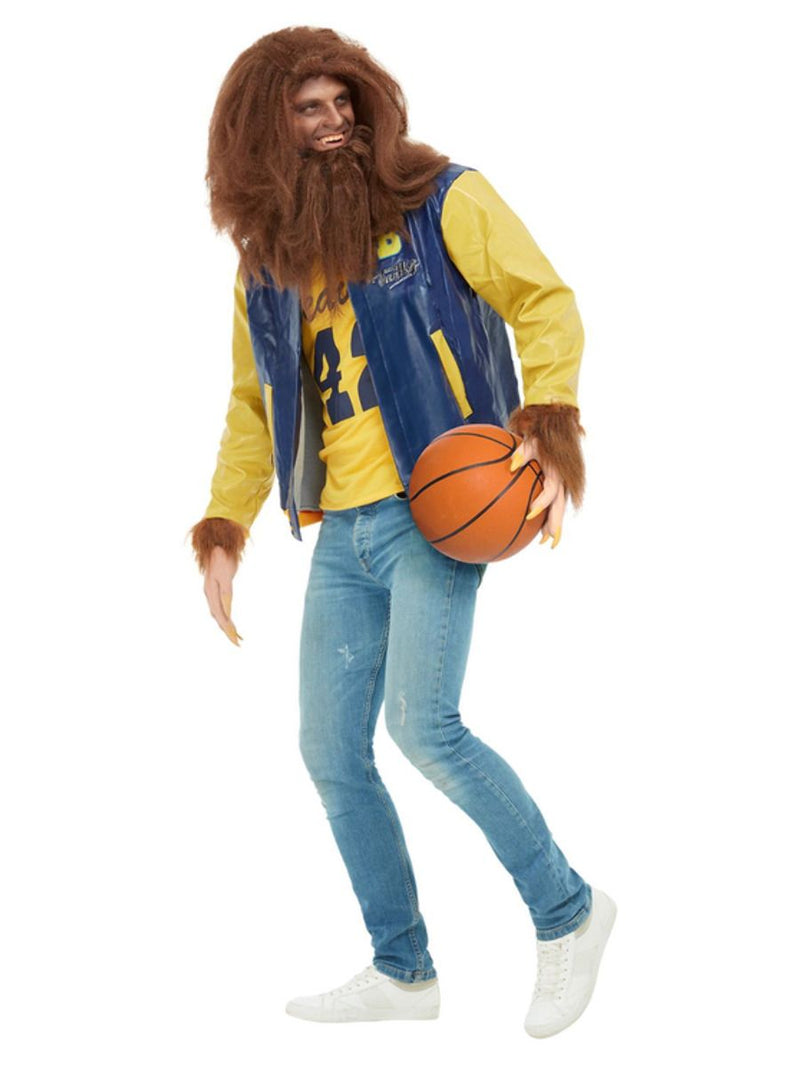 Teen Wolf Costume Mens Yellow Blue Letterman Jacket 4 MAD Fancy Dress