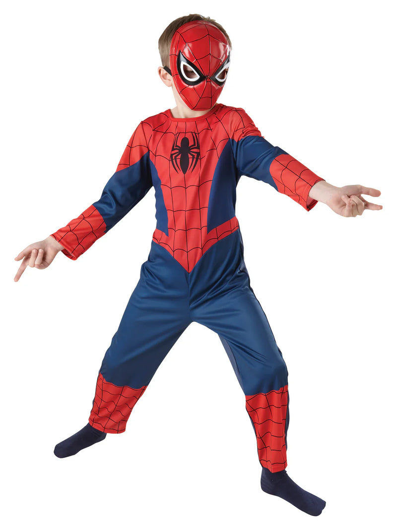 Spiderman 1/2 Face Molded Plastic Mask