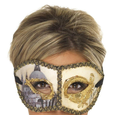 Venetian Colombina Venice Mask Adult Gold_1 sm-39011