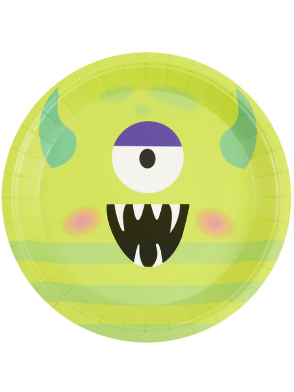Monster Tableware Party Plates Green x8 – Mad Distribution Costumes ...