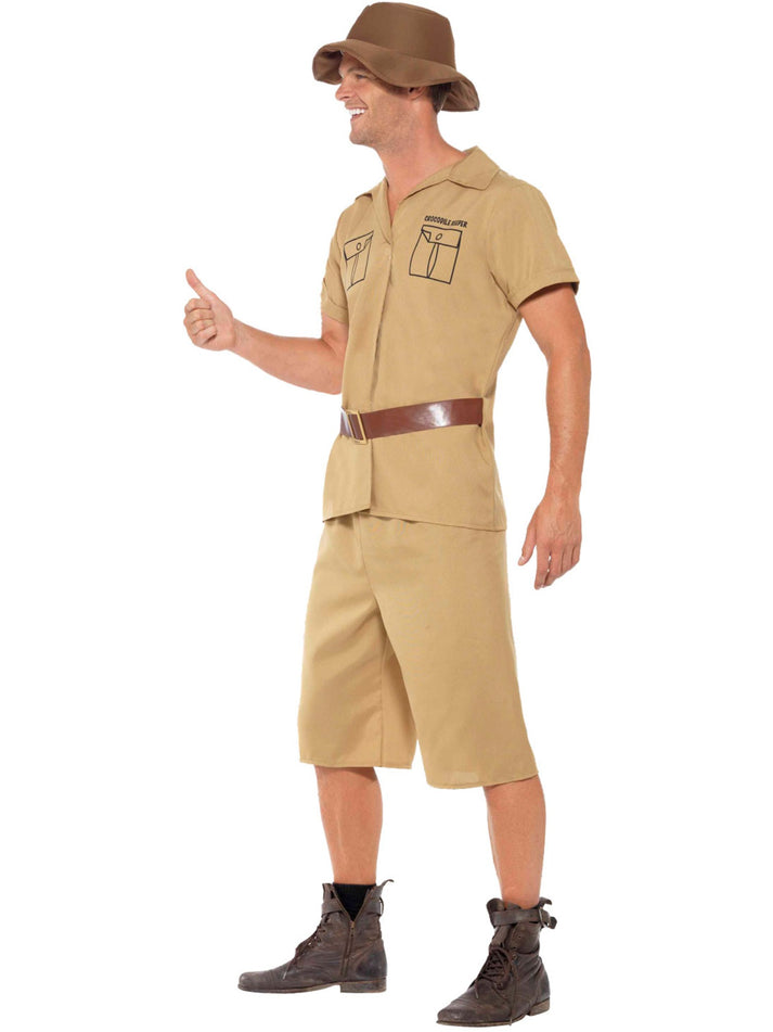 Safari Man Costume Adult Steve Irwin Outfit – Mad Distribution Costumes ...