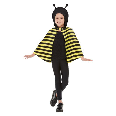 Bumblebee Hooded Cape Black & Yellow Child 1
