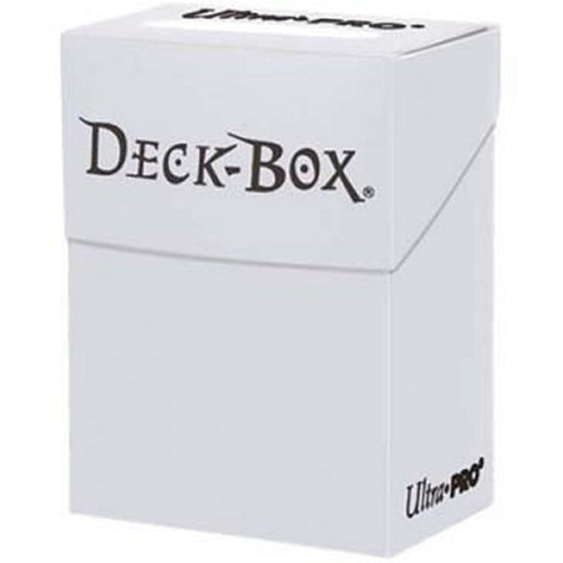 Ultra Pro - PRO 80+ Card Deck Box (White) - Protect Valuable Sports cards, Gaming Cards and Collectible Cards In a Compact Deck Box, Perfect For Traveling and Storage