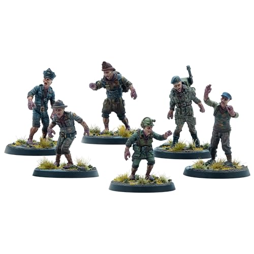 Modipihus Entertainment: Fallout: Wasteland Warfare - Creatures: Ghoulish Remnants Miniatures - 6 Figure Set, Unpainted, The Wilds of Appalachia Wave