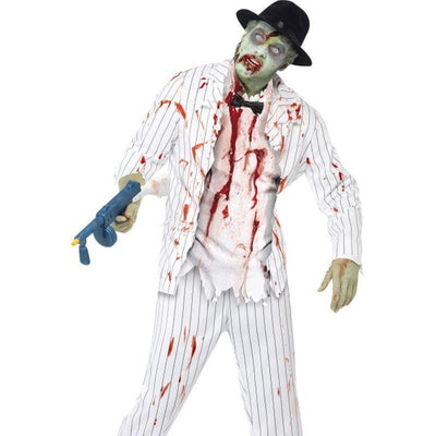 Zombie Gangster Costume Adult White_1 sm-43042M