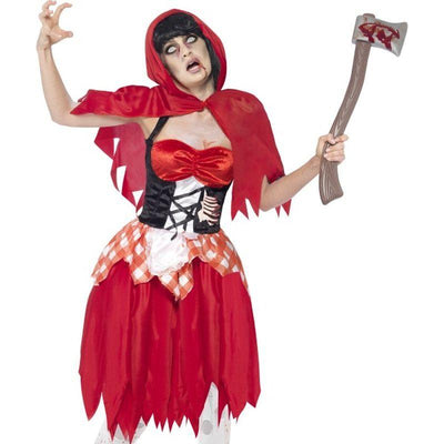 Zombie Hooded Beauty Costume Adult Red_1 sm-43043M