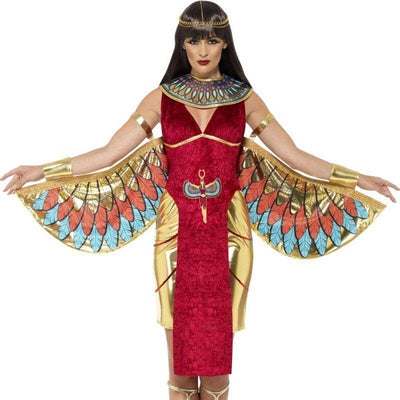 Egyptian Goddess Costume Adult Red Gold_1 sm-43734M