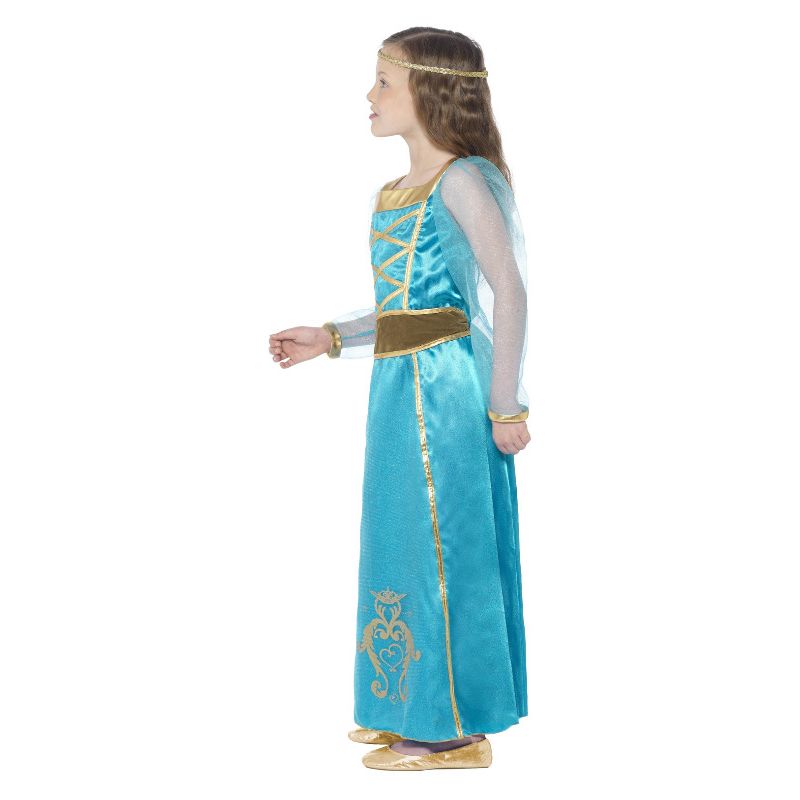 Medieval Maid Costume Blue Child_3 