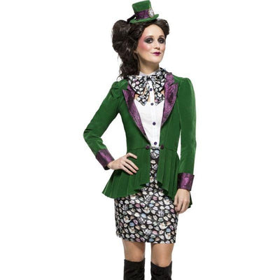 Fever Eccentric Hatter Costume Adult Green_1 sm-44532M