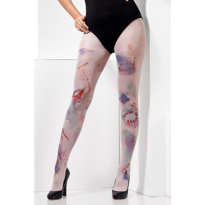 Zombie Attack Opaque Tights Adult Nude_1 sm-44802