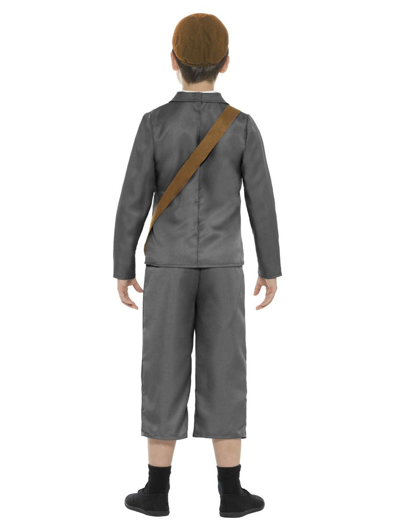 WW2 Evacuee Boy Costume Kids Grey_3 sm-45010S
