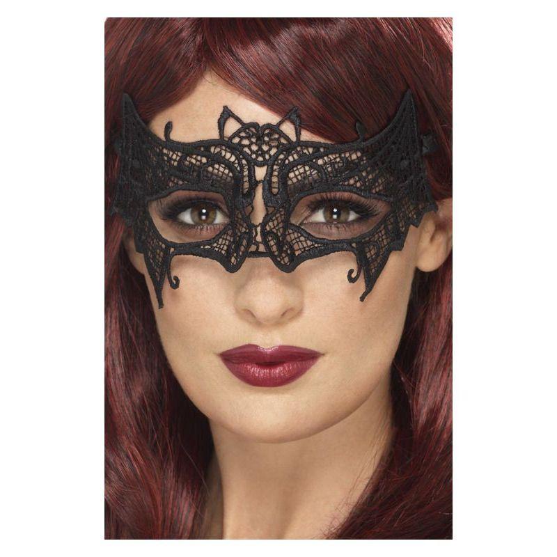 Embroidered Lace Filigree Bat Eyemask Black_1 sm-45089
