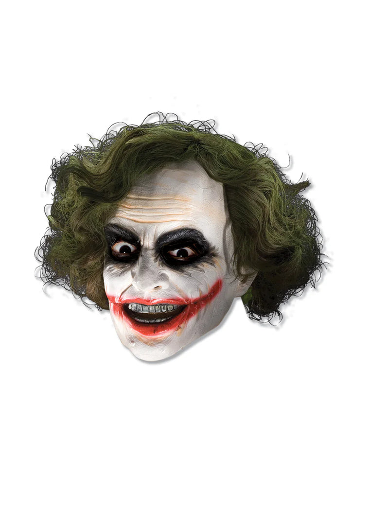 Joker 3/4 Vinyl Mask With Wig
