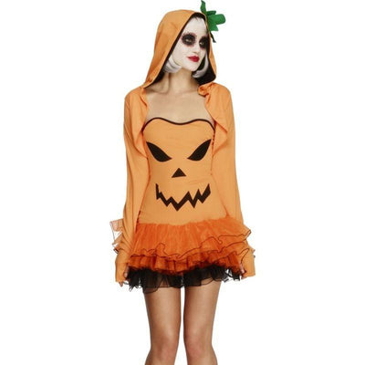 Fever Pumpkin Costume Tutu Dress Adult Orange_1 sm-45397M