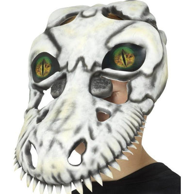 T Rex Skull Mask Kids White_1 sm-46990