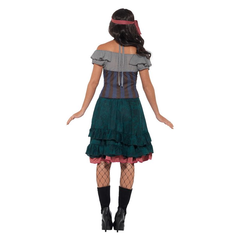 Deluxe Pirate Wench Costume Multi-Coloured Adult 2
