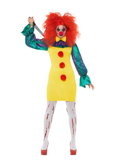 Classic Horror Clown Lady Costume Adult Multi_1 sm-47563L