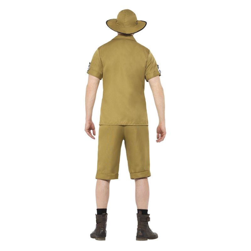 Safari Man Costume Brown Adult Khaki Zookeeper Suit