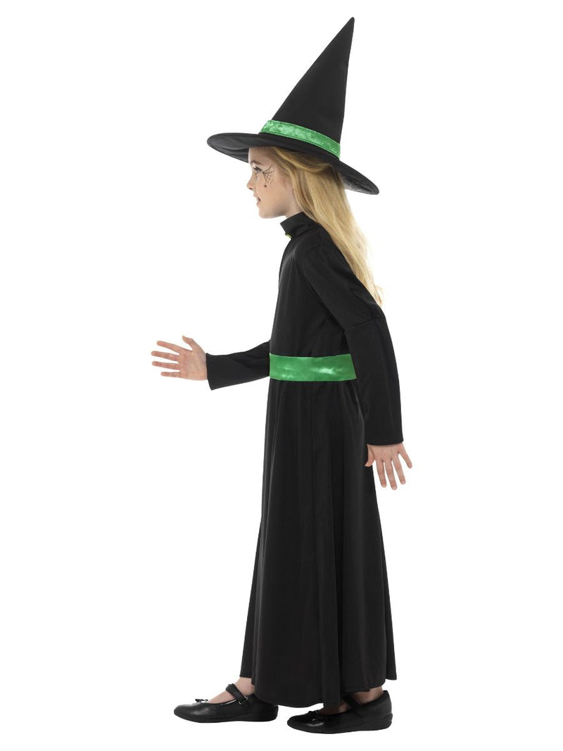 Wicked Witch Costume Kids Black Green_3 sm-48008m