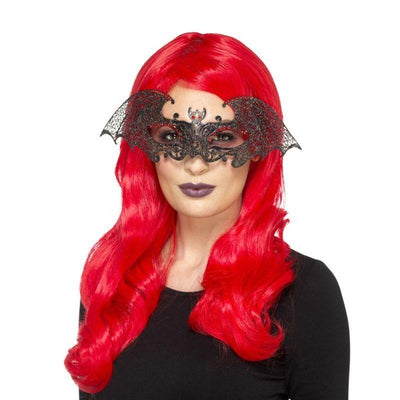 Metal Filigree Bat Eyemask Adult Black_1 sm-48048