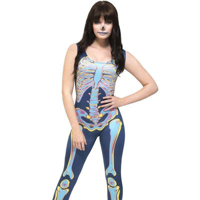 Fever Sexy Skeleton Costume Adult Blue_1 sm-48153m