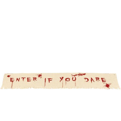 Enter If You Dare Bloody Banner Decoration Adult Natural Red_1 sm-48224