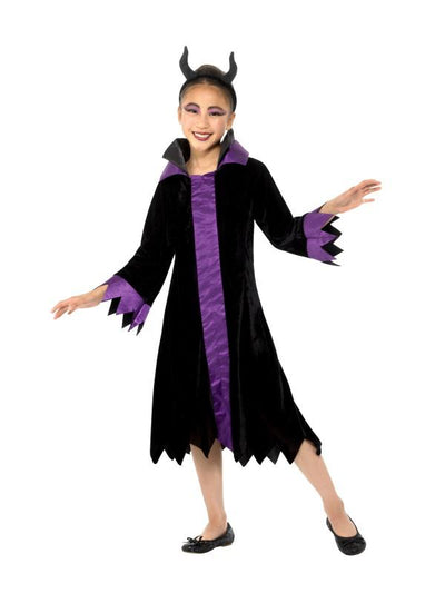 Evil Queen Costume Child Black Purple_1 sm-49704L
